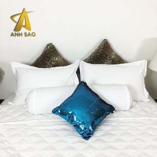 Bộ Drap giường Cotton trắng (kích thước 1m6*2m*20cm/ 1m8*2m*20cm) bộ 4 món