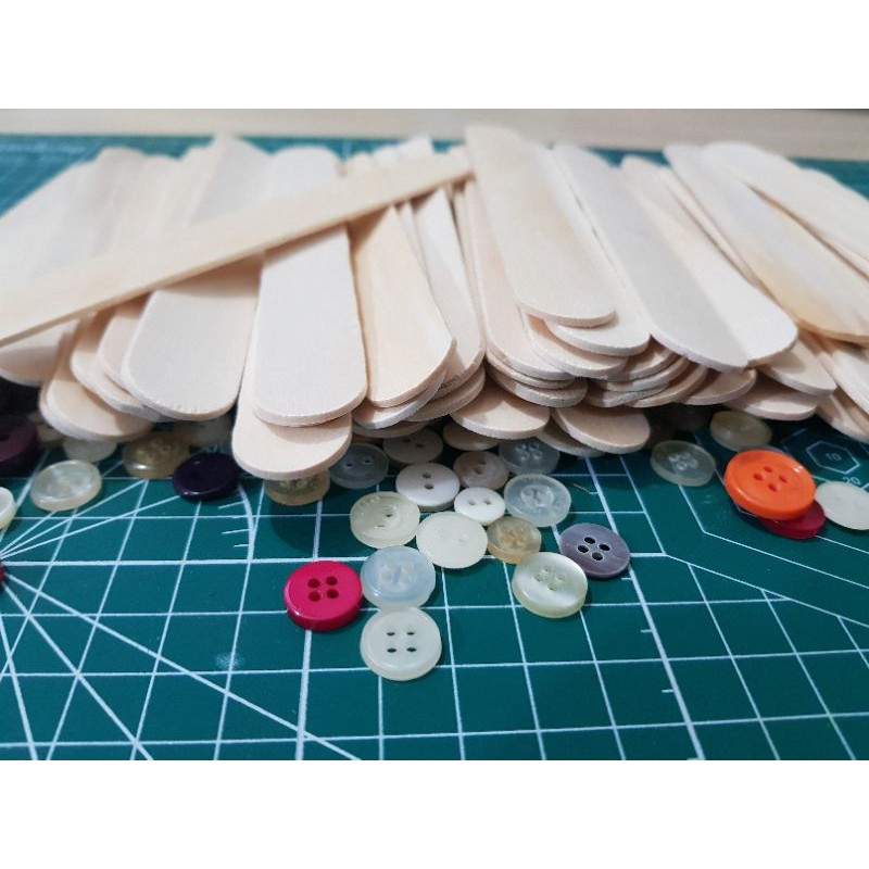 SET 10 QUE KEM GỖ BẢN TO 1.8cm