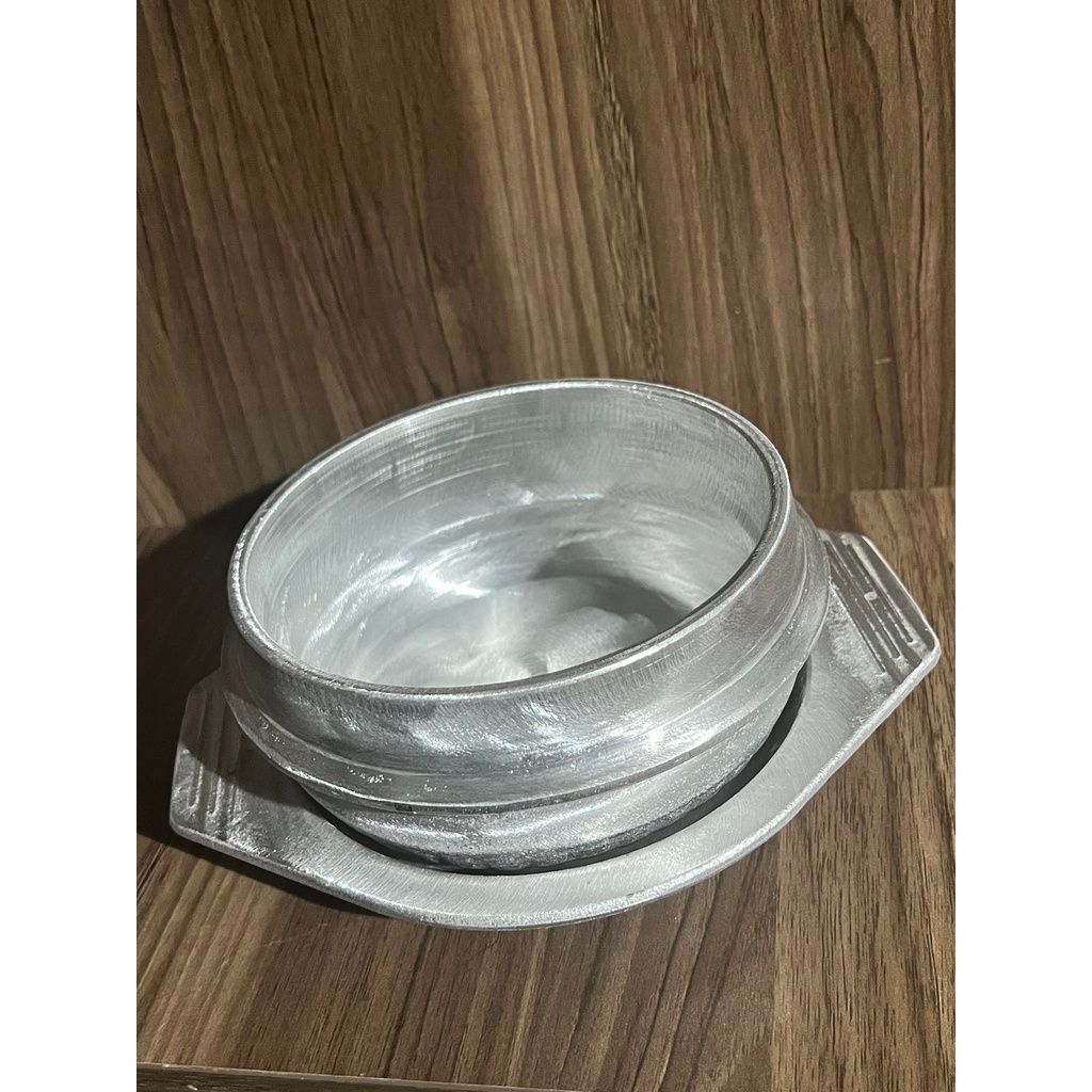 Thố gang nấu Cơm Trộn, mỳ cay hàn quốc kèm Thêm Đế size 16cm