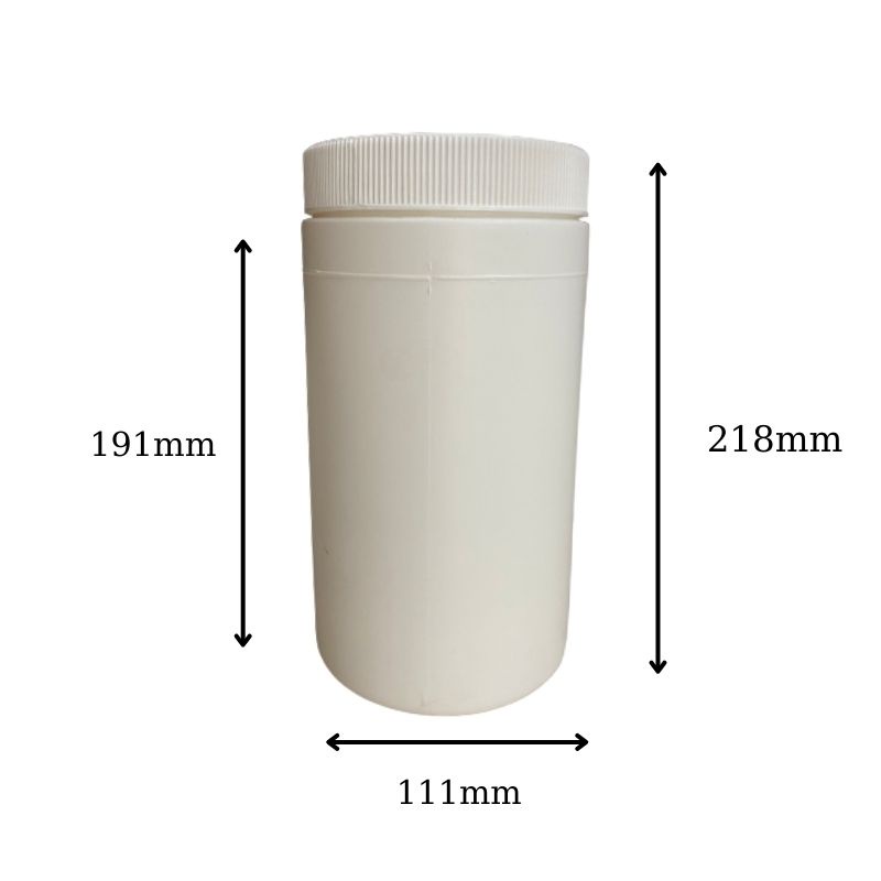 Hũ nhựa HDPE cao cấp 1 Kg trắng sứ