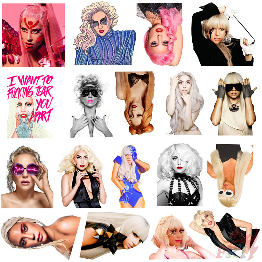 Bộ 50 Miếng Dán Hình Ca Sĩ Gaga - 01