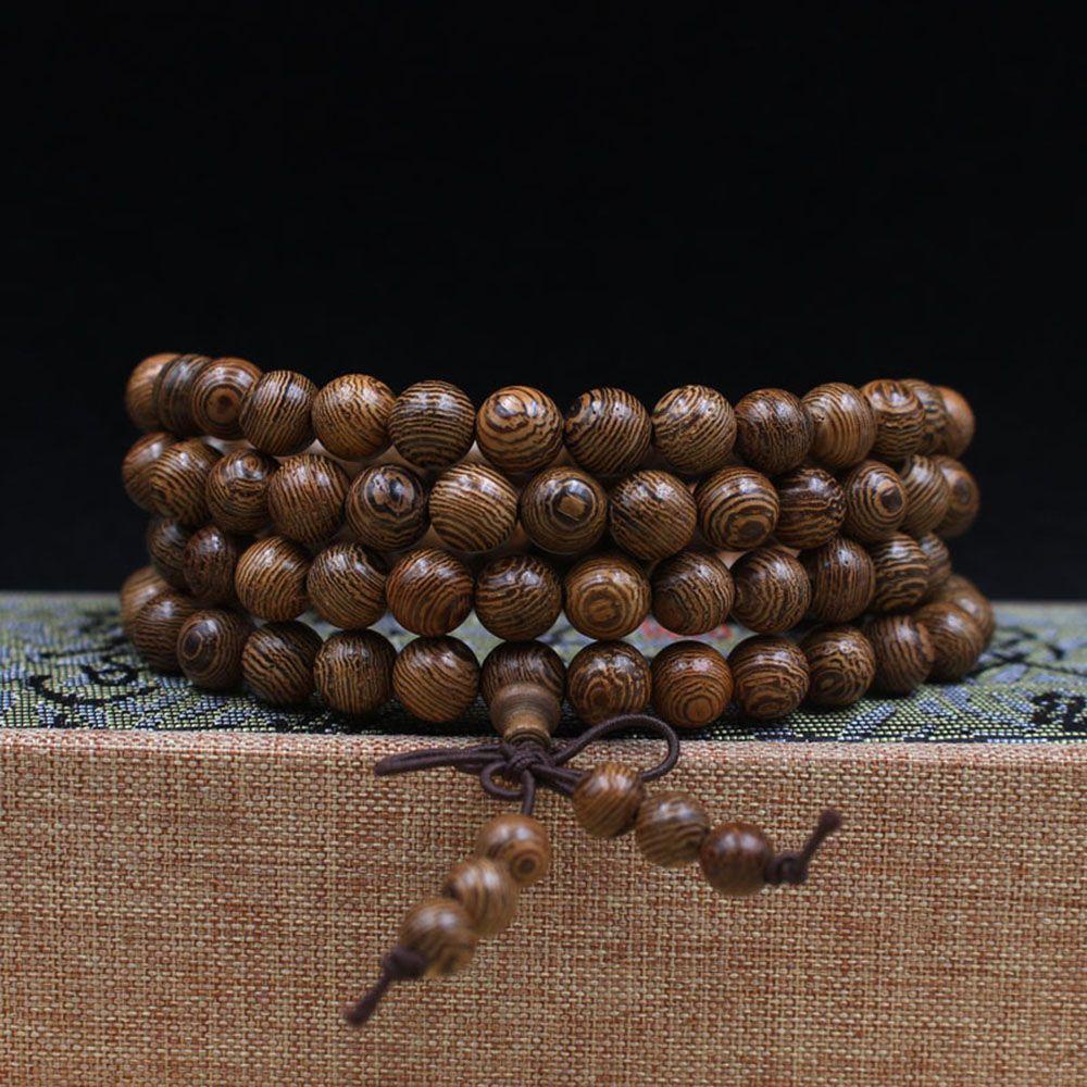 Vòng Tay Chuỗi Hạt Gỗ Phong Cách Phật Giáo Tây Tạng Thời Trang