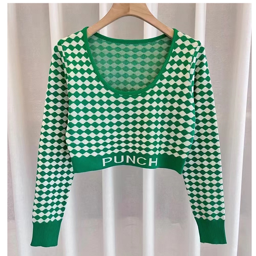 DUNEA Áo Croptop Tay Dài Cổ Thuyền Phong Cách Retro Gợi Cảm Cho Nữ