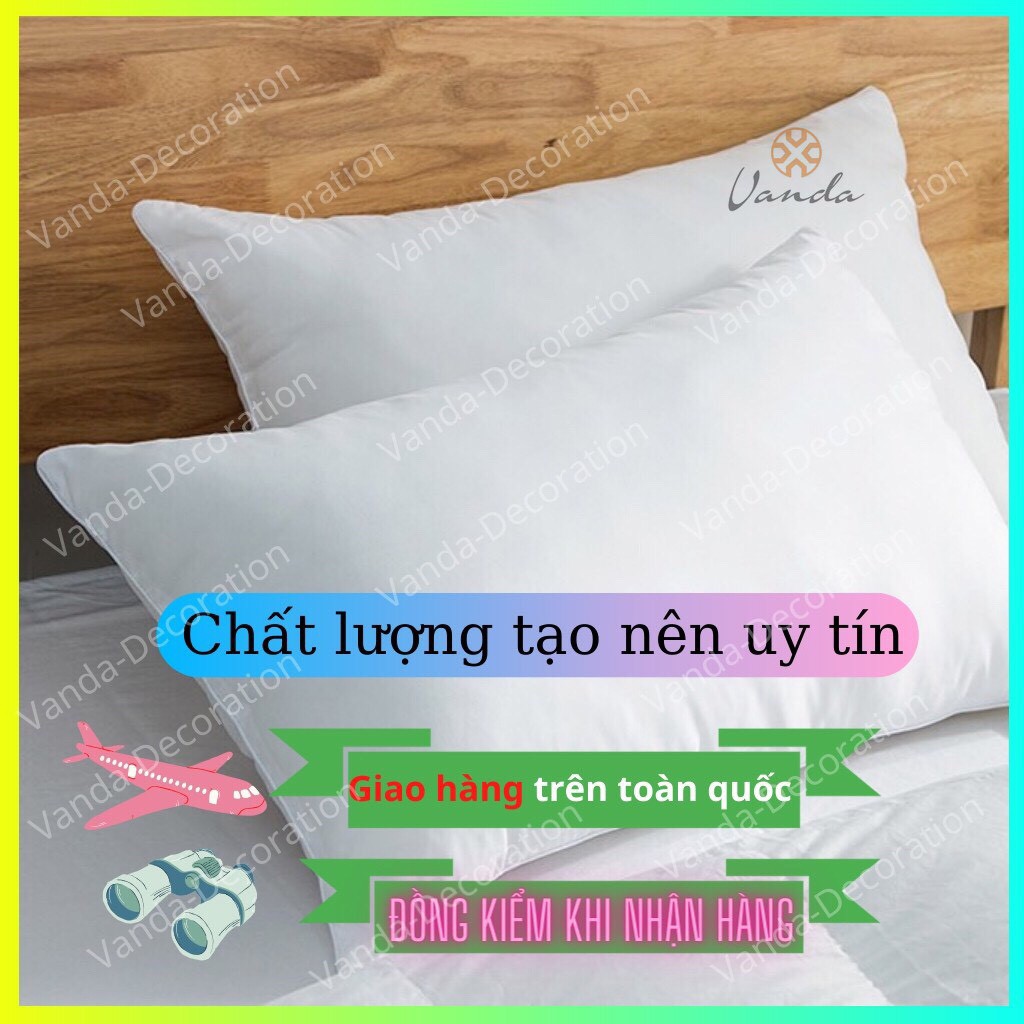 Ruột gối đầu bông gòn cao cấp chuẩn kích thước - Lõi bông gòn kháng khuẩn đủ kích thước