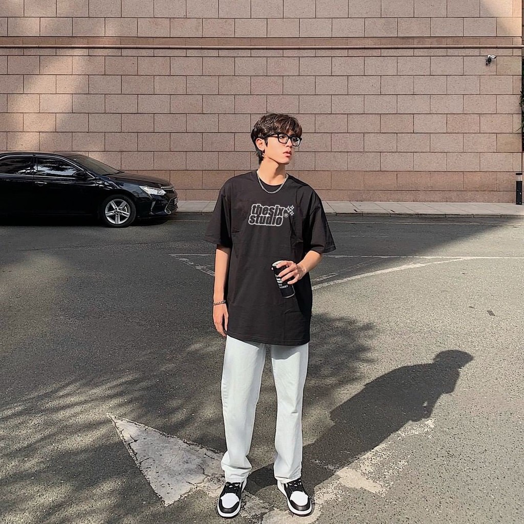 Áo thun unisex tay lỡ form rộng Localbrand -  THE SIX - Big Logo [T609] | BigBuy360 - bigbuy360.vn