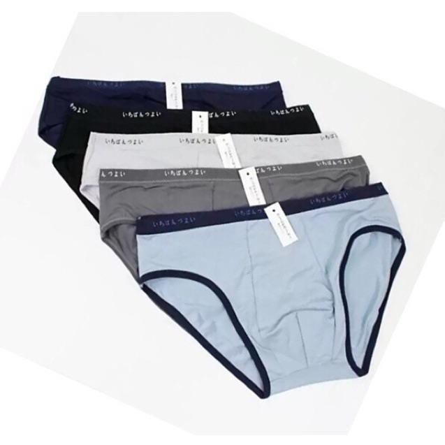 Hộp 5 Quần Sịp Chéo Cotton Mujji Xuất Nhật(Ảnh thật),.