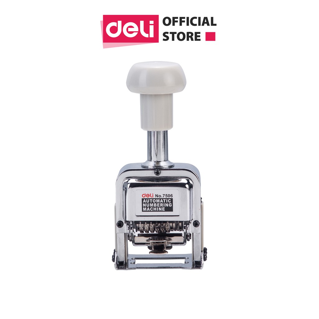 [Mã LIFEDELI1505 giảm 50K đơn 99K] Dấu nhảy kim loại 6 số Deli, Bạc -1 chiếc - E7506