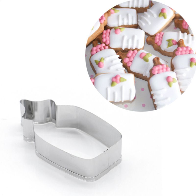 Set 7 Khuôn Cắt Bánh Quy Bằng Thép Không Gỉ Hình Quần Áo Em Bé