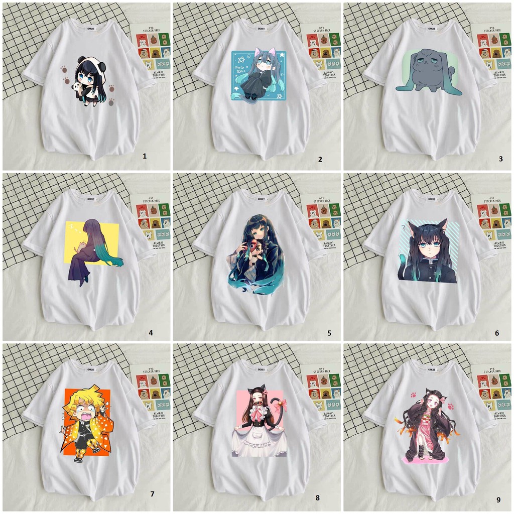 -ÁO THUN TAY LỠ - UNISEX - BST KIMETSU NO YAIBA #1