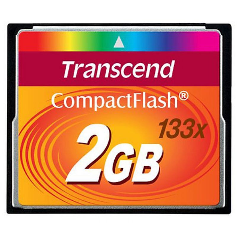 Thẻ nhớ CF Transcend CompactFlash 2GB 133x Speed dùng cho máy ảnh , máy CNC