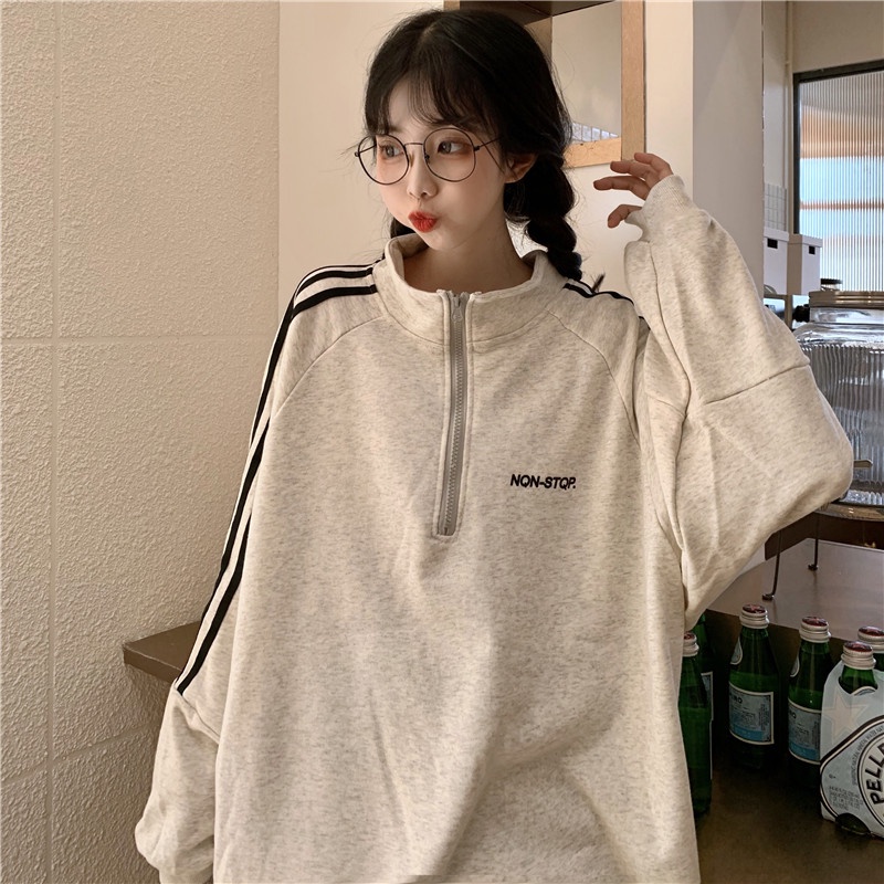 Áo nỉ Unisex NONSTOP áo Sweater dài tay Hàn Quốc_VIETCEN | BigBuy360 - bigbuy360.vn