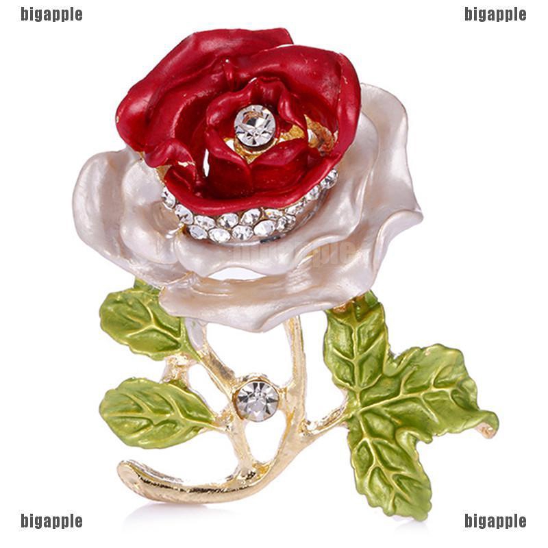 Ghim cài áo hình hoa đính đá sang trọng