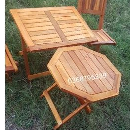 Bàn gỗ xếp cà phê. mới 100%