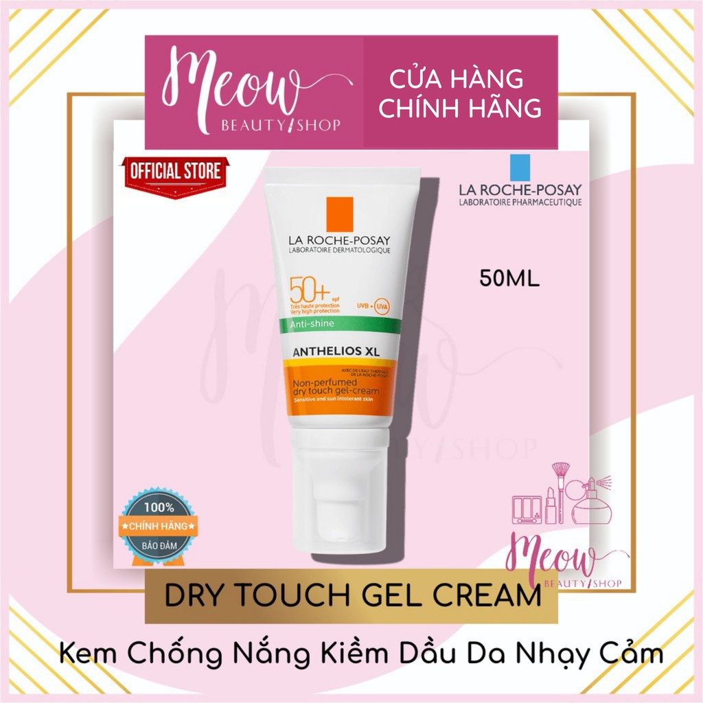 La Roche-Posay - Kem chống nắng giúp kiểm soát bóng nhờn & bảo vệ da Anthelios XL Dry Touch 50ml