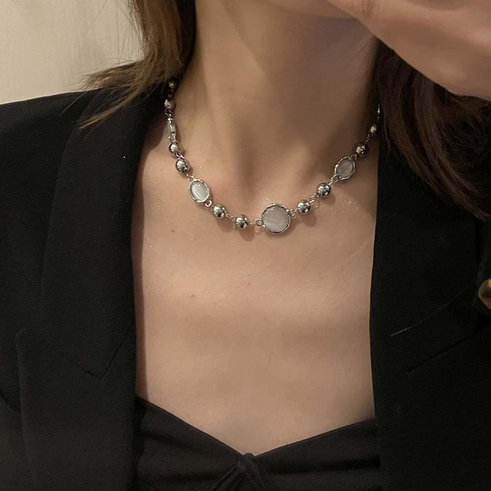 Vòng Cổ Choker Màu Trắng Thanh Lịch Hợp Thời Trang Cho Nữ