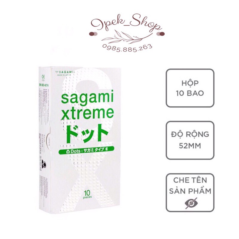 Bao cao su  SAGAMI Xtreme Blue - Hộp 10 Pcs - Ipek_Shop