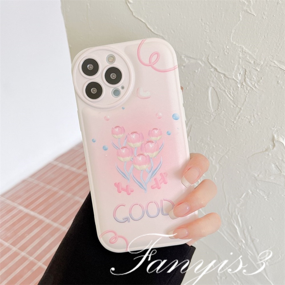 Ốp Điện Thoại TPU Mềm Đệm Khí Hình Hoa Hồng Cho iPhone 14 13 12 11 Pro Max X XR Xs Max 8 7 6 6s Plus SE 2020
