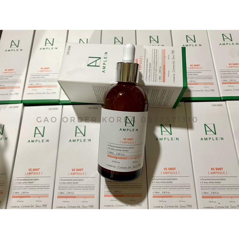 Tinh chất dưỡng trắng da Vitamin C AMPLE:N VC Shot Ampoule 100ml