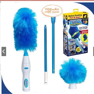 Chổi lông quét bụi tĩnh điện tự động 360 độ, chổi quét bụi tích điện spin duster thông minh đa năng chức năng