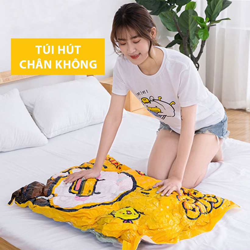 [FREESHIP ❤️] Túi Hút Chân Không Bảo Quản Đựng Quần Áo, Chăn Màn, Ga, Gối, Gọn Gàng, Chống Nấm Mốc Adu79 - Hình Vịt