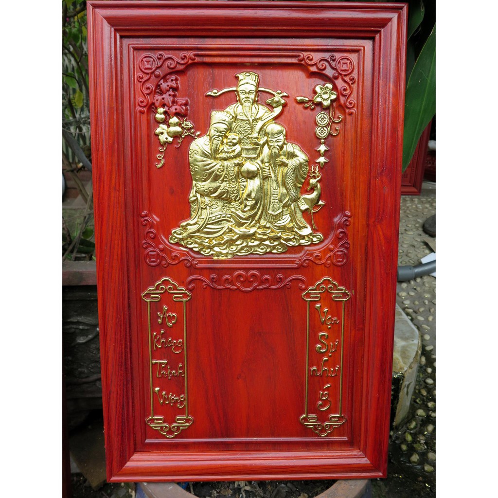 Đốc Lịch Tam Đa Đứng Nhất Phúc 42x67 Dát Vàng