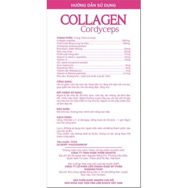 Collagen trắng da - Viện hàn lâm 575k giảm giá sâu còn 395k