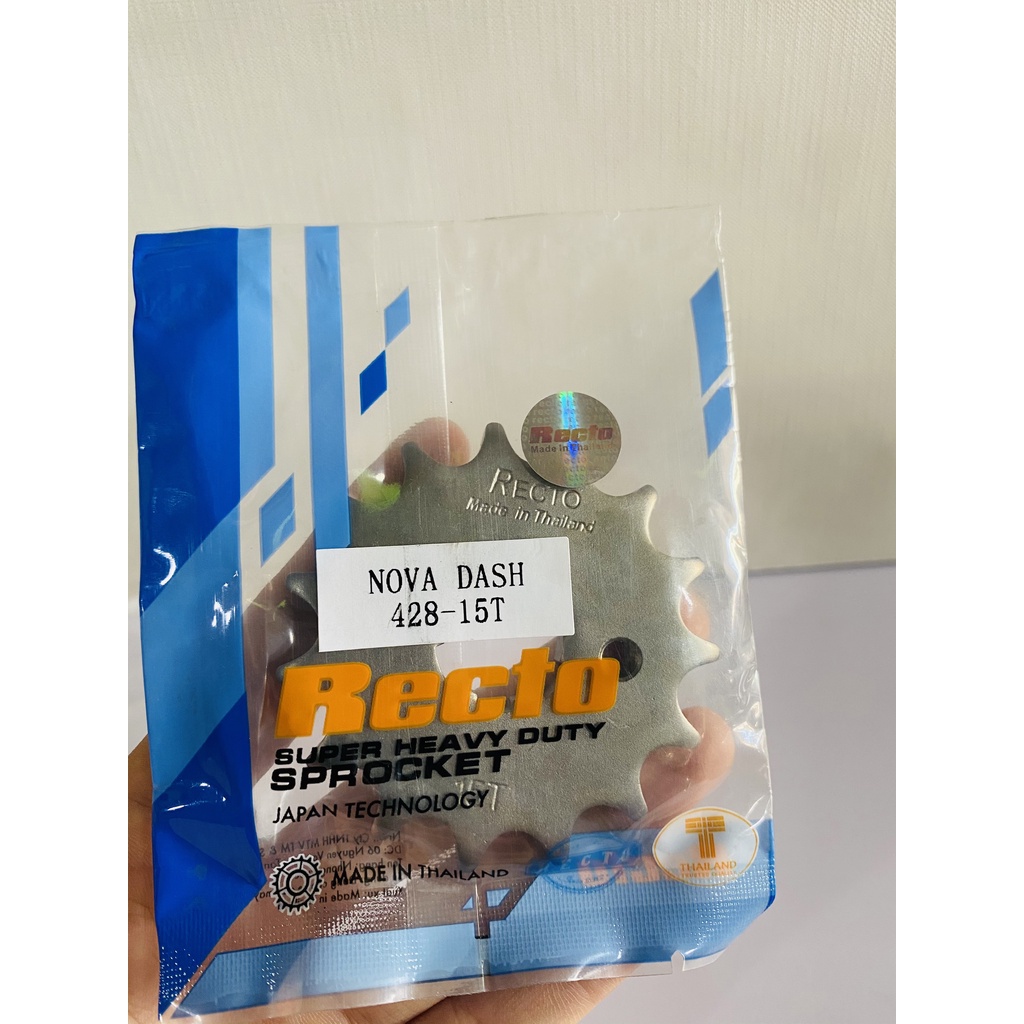 Nhông dĩa RECTO đủ size cho dòng xe Exciter 150, Winner 150, Satria, Raider, Sonic chính hãng Thái Lan