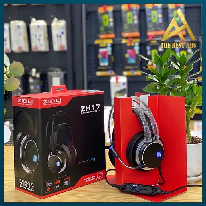 Tai Nghe Máy Tính Có Mic Gaming Led Rgb Headphone Chụp Tai Laptop Zidli Zh17 Nghe Nhạc Chơi Game Có Dây