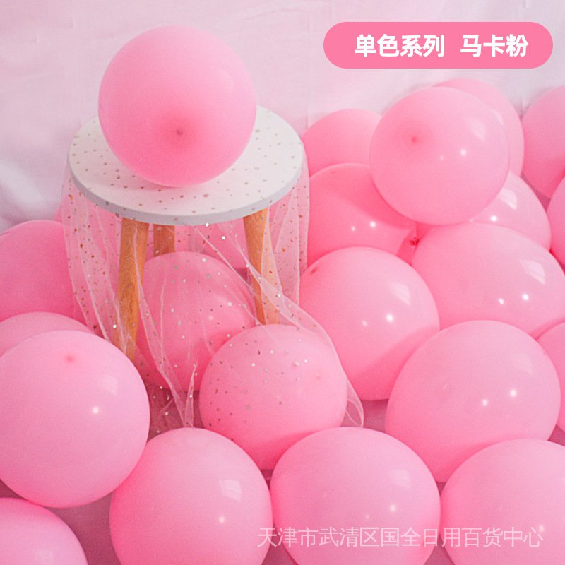 Set 10 / 50 Bong Bóng Cao Su 10 inches 6 Màu Sắc Dùng Để Trang Trí Tiệc