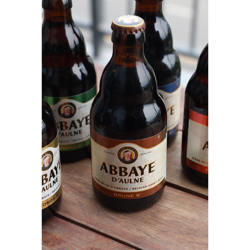 Combo bia 12 chai tiết kiệm - Tặng thùng gỗ sang trọng, trang nhã | Schwaben Brau - Abbaye D'aulne - Charleroi