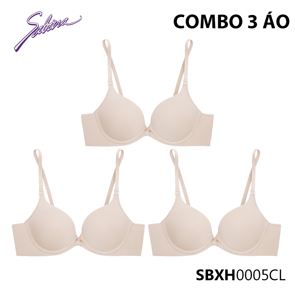 Combo 3 Áo Lót Mút Dày Vừa Nâng Ngực Vừa Mút Áo Thoáng Khí Màu Trơn Basic Soft Doomm By Sabina SBXH0005