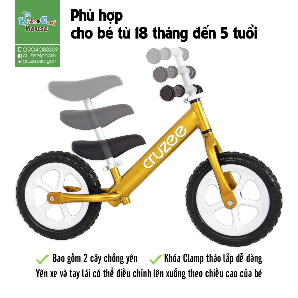 Xe thăng bằng Cruzee siêu nhẹ - Màu Vàng (Mới nhất 2020 - Cập nhập giá mới)