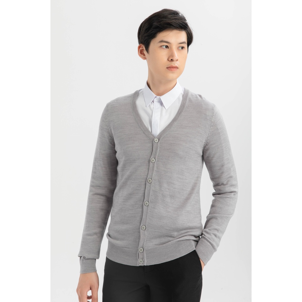 [NHẬP WABRTL5 GIẢM 10% TỐI ĐA 50K ĐH 250K ]Áo khoác cardigan len Nam IVY moda MS 77E0856