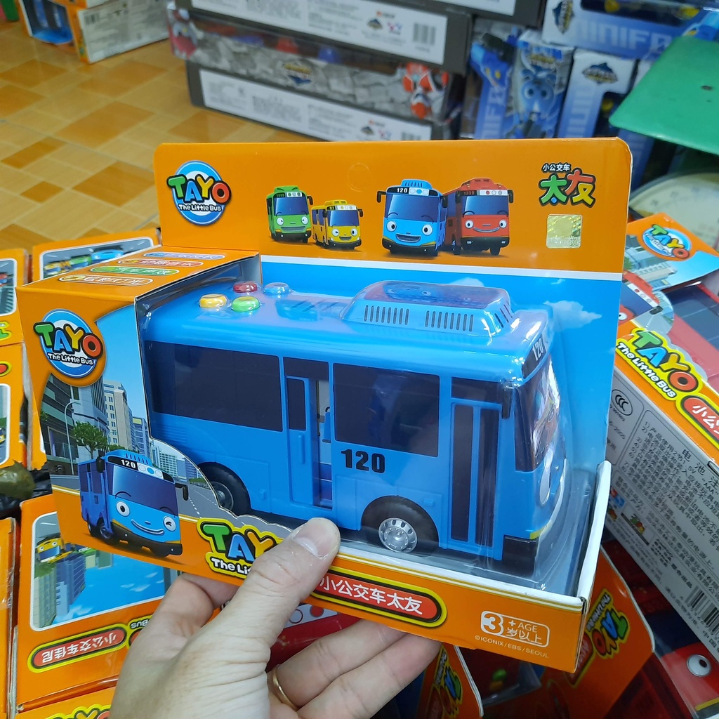 Xe buýt Tayo the little bus đồ chơi trẻ em có nhạc và đèn mô hình xe cỡ lớn