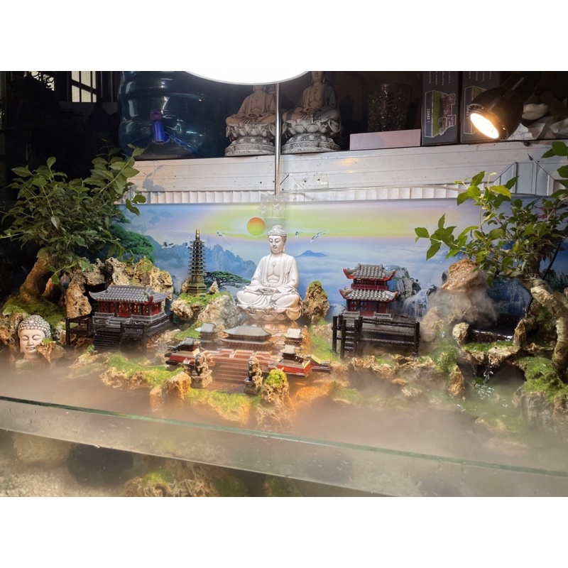 Hồ bán cạn, hồ cá tượng Phật và nhà cổ - phong cách Kelsey