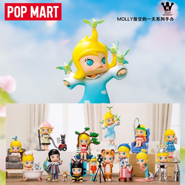 ★Hgtoys★Phấn Trang Điểm POPMART A Boring Day With Molly
