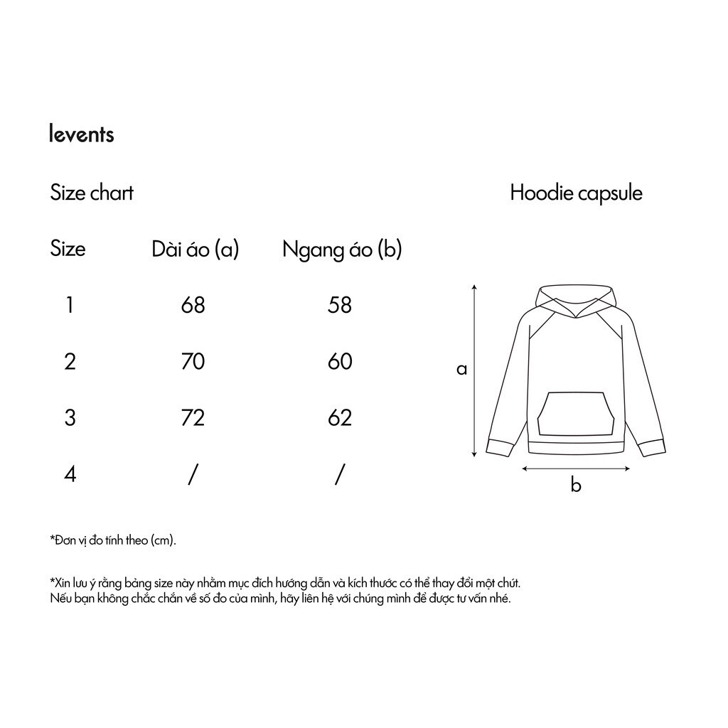Áo Hoodie LEVENTS Mũ Trùm Form Unisex Chất Vải Nỉ Bông Cao Cấp