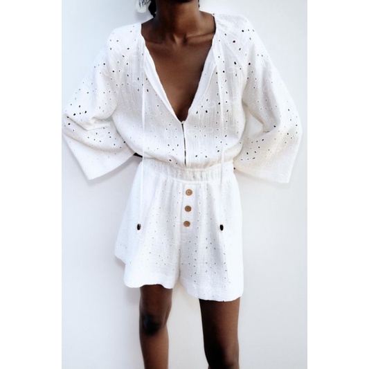 JUMSUIT REN TRẮNG ZARA XUẤT XỊN