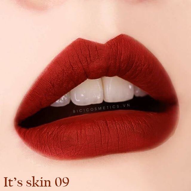 [Hot Trend] Son kem lì It's Skin Life Color Its 09 màu Đỏ Nâu