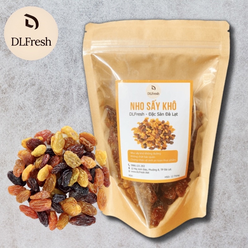 Nho Khô Chile DLFresh Nho Sấy Khô Không Đường | Nho Khô Raisin 250gr