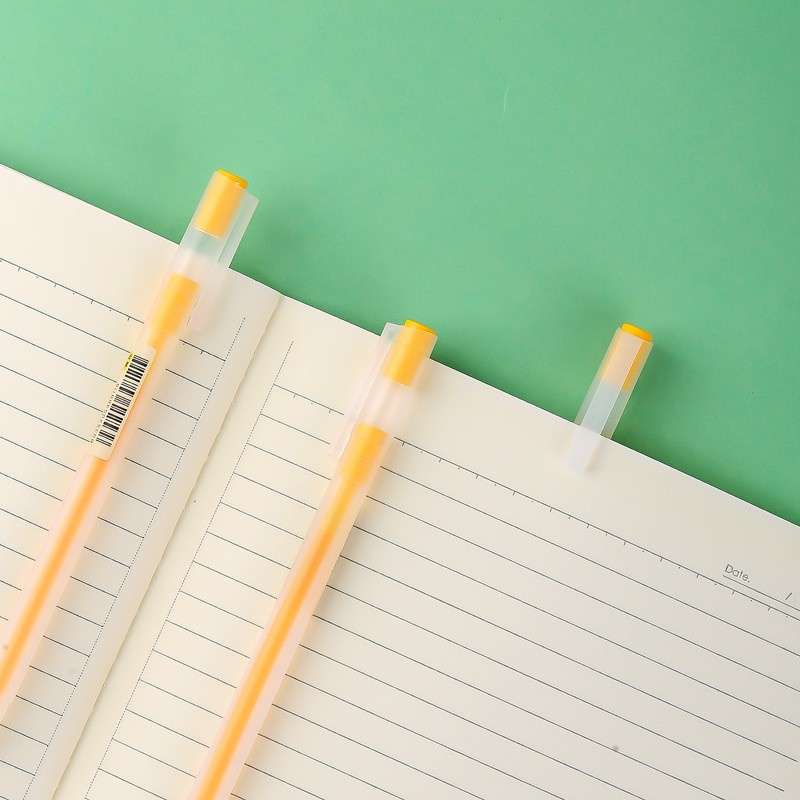 Bút Bi Gel 0.5mm 8 Màu Đen/Xanh Dương/Đen