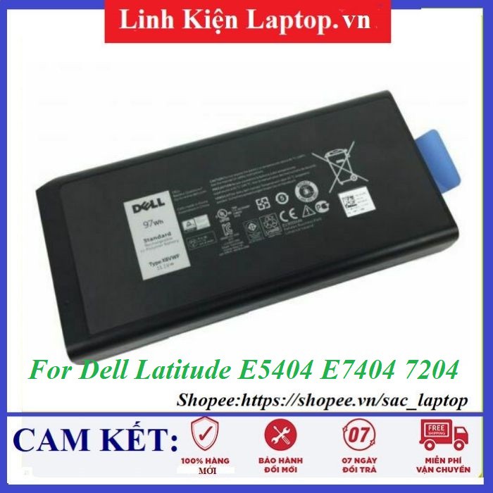 ⚡️[Chính hãng] Pin laptop dell DELL LATITUDE 5404 E7204 E7404 E5404 9CELL 97WH W11CK X8VWF