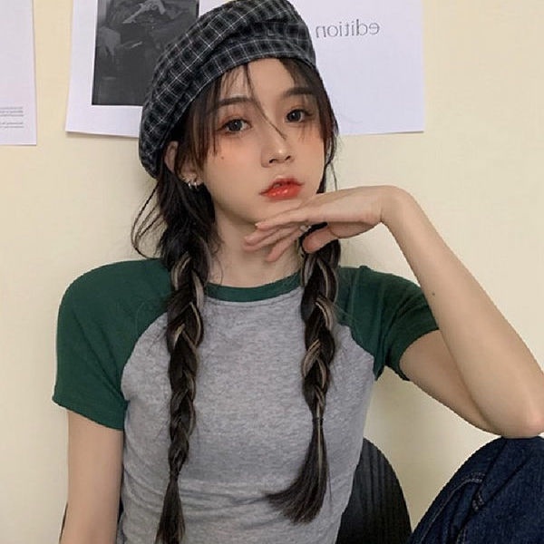 Áo thun BH cotton ngắn tay thêu họa tiết xinh xắn cho nữ 2021