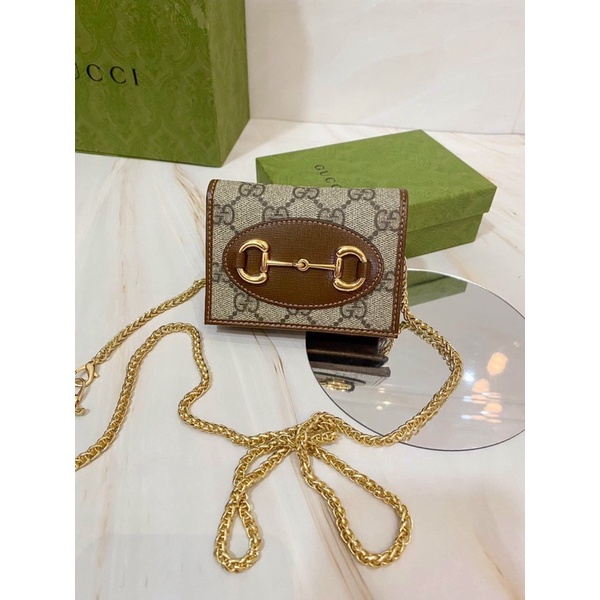 Ví gucci mini kèm dây đeo chéo fullbox