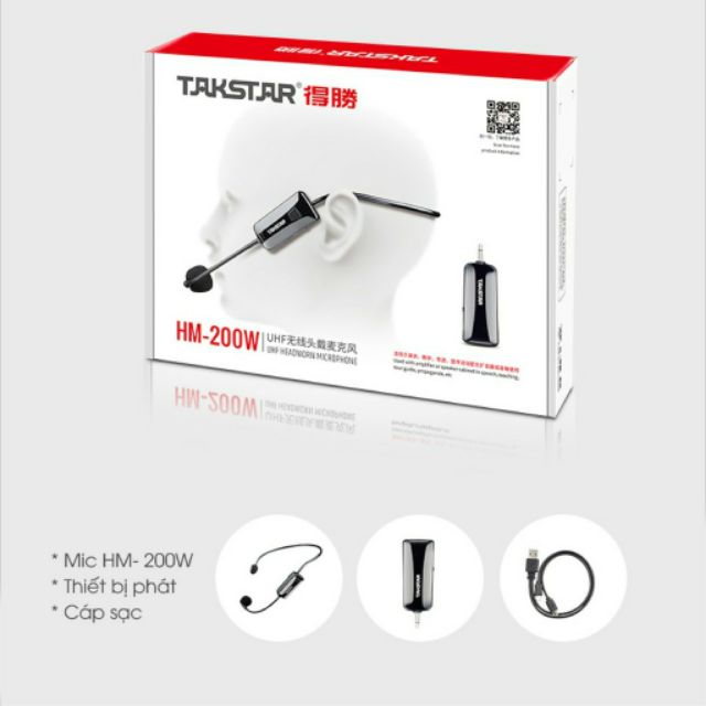 Micro Không Dây Deo Tai Takstar HM-200W {100% Chinh Hang}