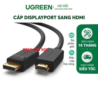 Cáp displayport to hdmi dài 1.5m -5m ugreen hỗ trợ 4k 2k