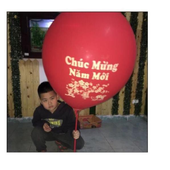 20 quả bóng bay chúc mừng năm mới siêu to nhiều màu sắc khác nhau và các hình ngộ nghĩnh