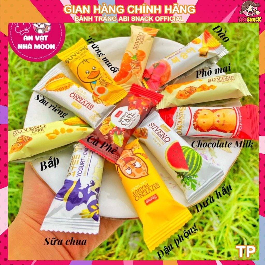 500G BÁNH XỐP SỮA CHUA SUVENO 11 VỊ THIÊN THẢO FOOD