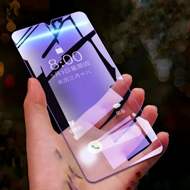 Cường lực Oppo F11 / Realme 5 / Note 8 Pro  FREESHIP Từ 50k dùng chung tím chống tia UV hại mắt tặng keo mép 9H / 2.5D