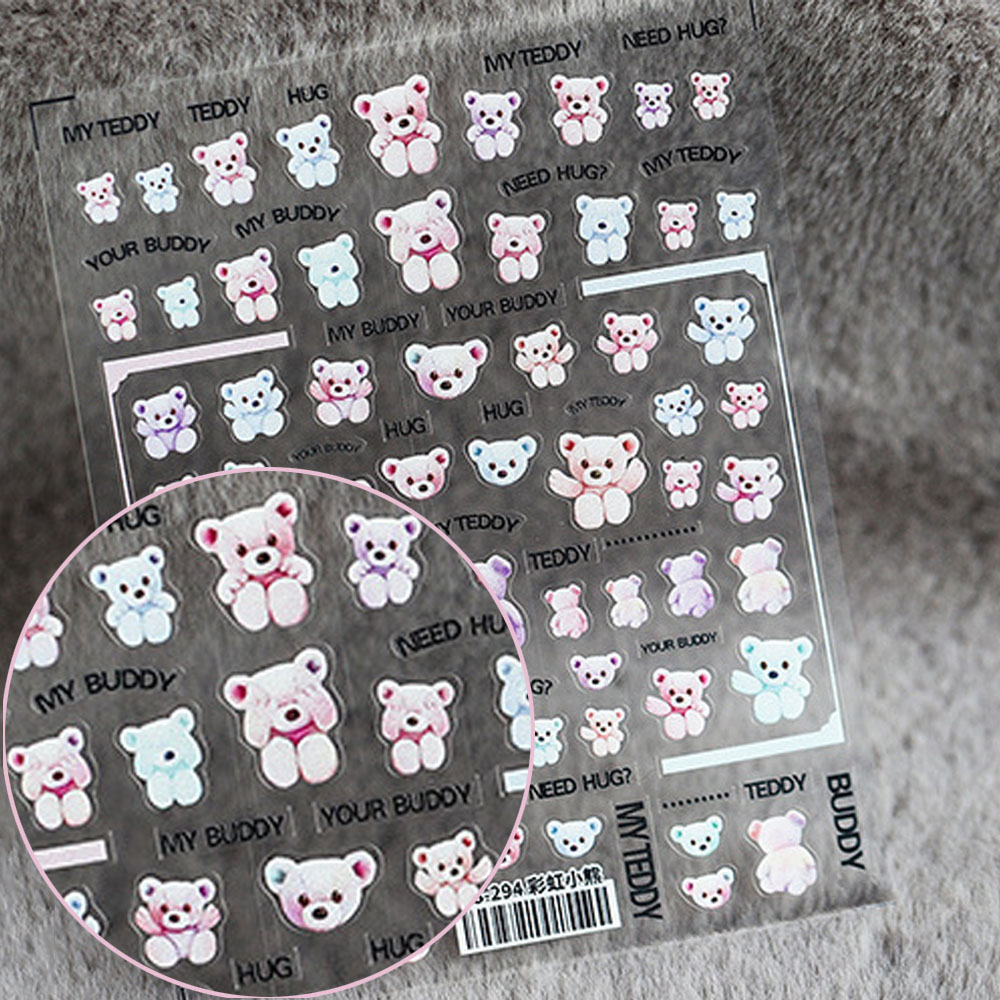 (Hàng Mới Về) Miếng Dán Trang Trí Móng Tay 3d Diy